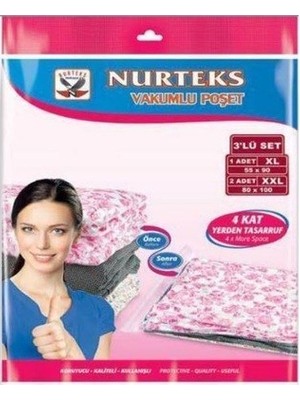 Nurteks Jumbo - 73 x 130  Vakumlu Hurç Saklama Ürünü