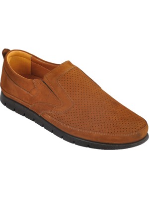 Stepica 7274 Nubuk Taba Erkek Slip On Ayakkabı