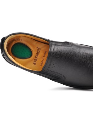 Stepica 423 Siyah Erkek Slip On Ayakkabı