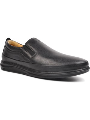 Stepica 423 Siyah Erkek Slip On Ayakkabı