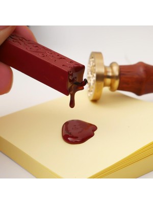 Profisher Fitilli Mühür Mumu Çubuk Bordo Kiremit Resmi Damga Zarf Davetiye