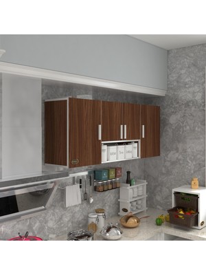 Kenzlife hazır mutfak floro32 cvz 060*150*32 mutfak banyo dolabı kapaklı raflı