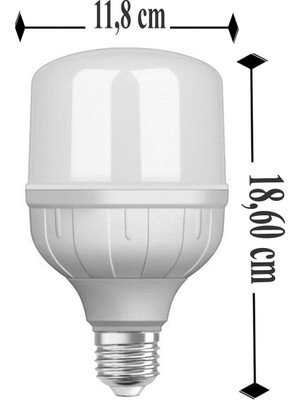 Osram 36W (197W) Büyük Led Ampul Beyaz 6500K Jumbo Torch Ampul E27 Duy 18,6 cm