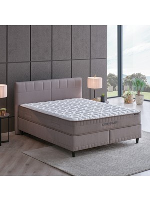 Yataş Bedding Supreme Sleep Yatak, Baza, Başlık Çift Kişilik 3'lü Set - Bej