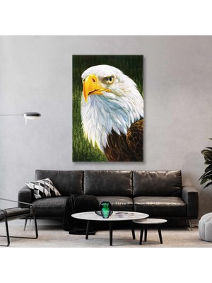 SML Tablo Karizma Kartal Ilüstrasyonu Asil Kuş Kanvas Tablo