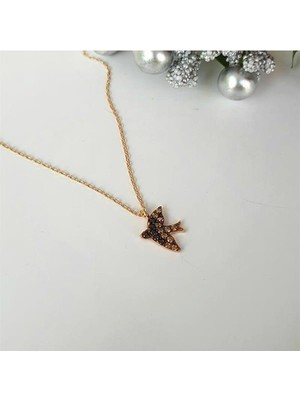 Pier Gümüş Minimal Gümüş Kuş Kolye