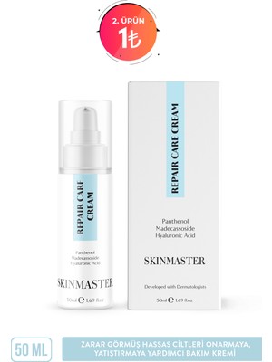 SkinMaster Hassas Ciltleri  ve Yatıştırmaya  Bakım Kremi ( Panthenol %5 + Madecassoside + Ha)