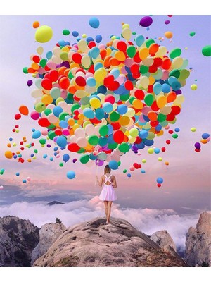 Cloud Bulut Deniz Balon Dıy Elmas Mozaik Tablo Mozaik Puzzle 30X40 Cm Dekorları Tablo (Yurt Dışından)