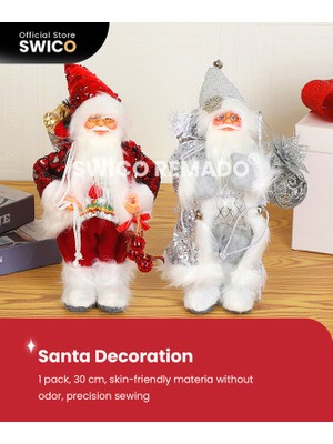 Swico Remado Yaratıcı Noel Dekorasyonu Noel Baba 30CM (Yurt Dışından)