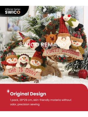 Swico Remado Yaratıcı Noel Çelengi 29X29CM (Yurt Dışından)