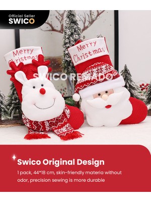 Swico Remado Yaratıcı Noel Çorap Dekorasyonu 1 Adet (Yurt Dışından)