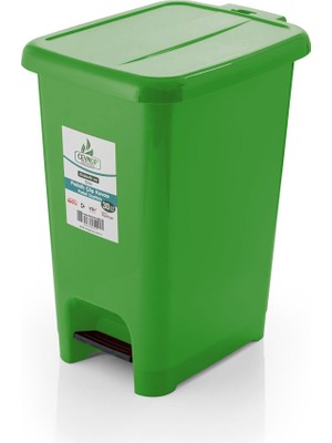 Ceymop Slim Pedallı Çöp Kovası 20 lt Yeşil