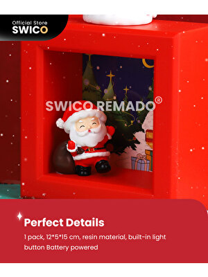 Swico Remado Aydınlık Noel Baba Yaratıcı Noel Dekorasyonu (Yurt Dışından)