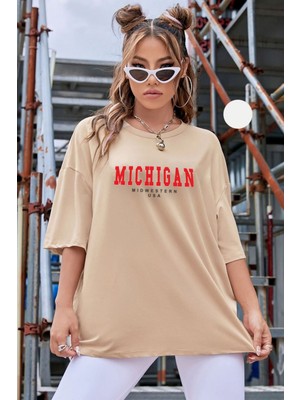 Trendypassion  Michigan Baskılı T-Shirt