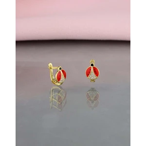 Else Silver Ugur Böceği Gümüş Çocuk Küpe