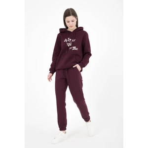 Kadın Jogger Eşofman Altı Mürdüm