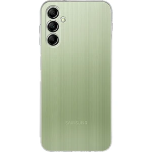 Kzy Samsung Galaxy A14 ile Uyumlu Kapak Kamera Korumalı Tıpalı Şeffaf Silikon Kılıf