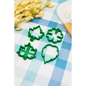 Zone Ozone 4'lü Yapraklar Kurabiye Hamur Kek Şeker Kalıbı