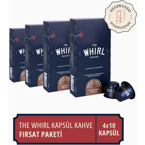 The Whirl Espresso Dark Kapsül Kahve 4'lü Fırsat Paketi 40 Kapsül