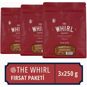 The Whirl Filtre Brunetta 431°F Çekilmiş Kahve 3 x 250 gr