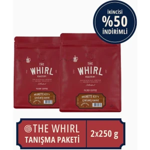 The Whirl Filtre Brunetta 431°F Çekilmiş Kahve Tanışma Paketi 250 gr x 2 Adet