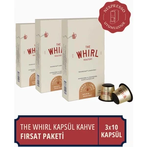 The Whirl Lungo Medium Kapsül Kahve 3'lü Fırsat Paketi 30 Kapsül
