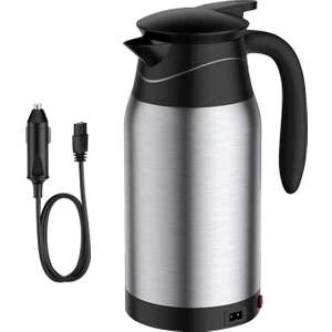 Elektrikli Araba Su Isıtıcı Kazan Seyahat 12V 24V Hızlı Kaynar Isıtma Kupası 1l Isıtıcı (Yurt Dışından)