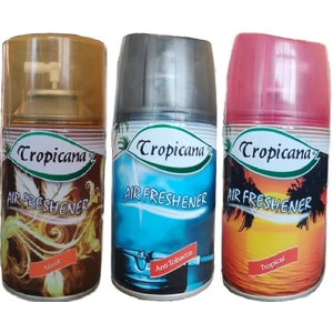 Air Freshener Oda Kokusu Musk Misk Anti Tobacco Tropical Koku Parfüm Sprey 260 ml x 3 Adet