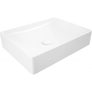 Square 50 cm Tezgah Üstü Dikdörtgen Lavabo Beyaz