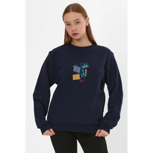 Alexander Gardi Baskılı Ribanalı Sweatshirt (E22-75600)