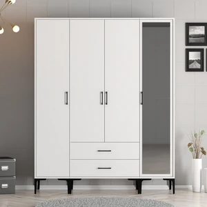 Variant Mobilya Kumsal 4 Kapılı (Str) Gardrop - Beyaz / Beyaz