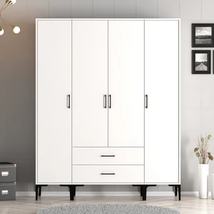 Variant Mobilya Kumsal 4 Kapılı (Sts) Gardrop - Beyaz / Beyaz