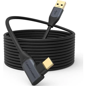 5 Gbps Type-C Vr Data Şarj Kablosu Oculus Quest 2 Için Link Cable 90° Type-C Uç USB 3.2 Kablo 5 Metre 3A CC1064 Profesyonel Bilgisayar Bağlantı Kablosu