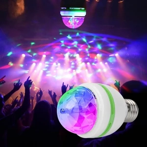 Disco Ball LED Light Disko Işığı LED Rgb Disko Işık Topu Ampul LED Işık Dönen Disko Topu Işıklı  Top