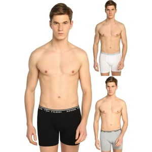 12'li Paket Seher Yıldızı Düz Renk Penye Likralı Erkek Boxer