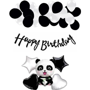Çıtı Pıtı Store Doğum Günü Balon Seti Panda Konseptli Balon Seti