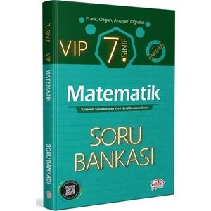 Editör Yayınları 7. Sınıf Vıp Matematik Soru Bankası