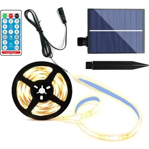 Güneş Enerjili Solar Aydınlatma 10 Metre Silikonlu Şerit LED Ev Bahçe Süsleme Dekor Gün Işığı