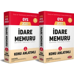 Data Yayınları Ceza ve Tevkifevleri İdare Memuru GYS Hazırlık Kitabı (2 Cilt) 2023