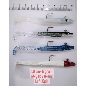 At-Çek Silikonu Lrf Spin 10 cm 8 gr 4' Lü Set