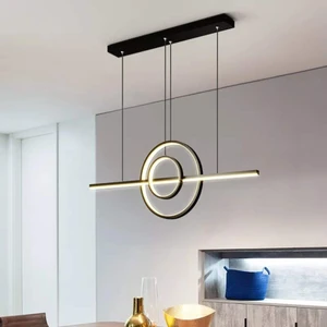 Fer Avize  Rafael Modern Tasarım Siyah Renk Beyaz Ledli Cafe - Mutfak - Salon LED Avize