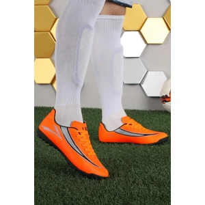 Orthopedix Simena Pu Futbol Halı Saha Spor Ayakkabısı Turuncu