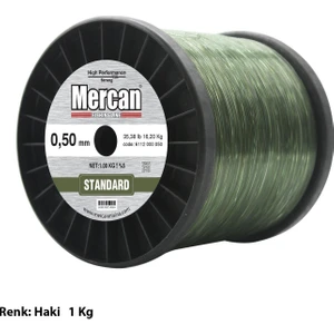 Koralle Standart 0,50 mm   Yeşil Bobin Misina