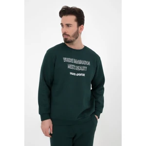 defy's Erkek Baskılı Sweatshirt Yeşil