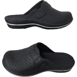 Unisex Lacivert-Beyaz Çizgili Banyo Balkon Terliği