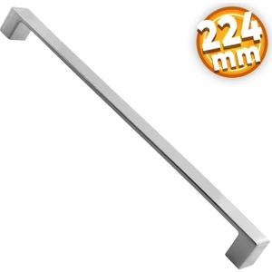 Bihter Düz Mobilya Mutfak Dolabı Çekmece Dolap Kapak Kulpu Kulbu Krom 224 mm Metal Kulp