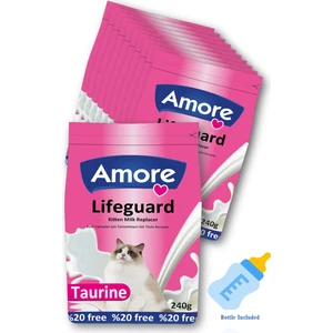 Lifeguard Yavru Kedi Süt Tozu 12 Adet 240 G Kitten Milk Supplement ve Biberon 1 Adet