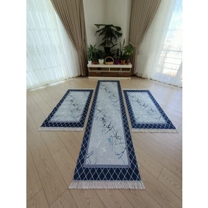 Allgelsin yatak Odası Halısı Seti 3 'lü Yatak Odası Halı Takımı 2 Adet 80X150 1 Adet 80X300 cm Halı Seti