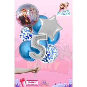 Lasagna Store Elsa Frozen Baskılı GÜMÜŞ Lüx Folyo Seti