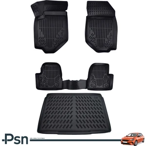 Opel Corsa F (2020-..) Ile Kusursuz Uyumlu - Psn Araca Özel Paspas ve Bagaj Havuzu